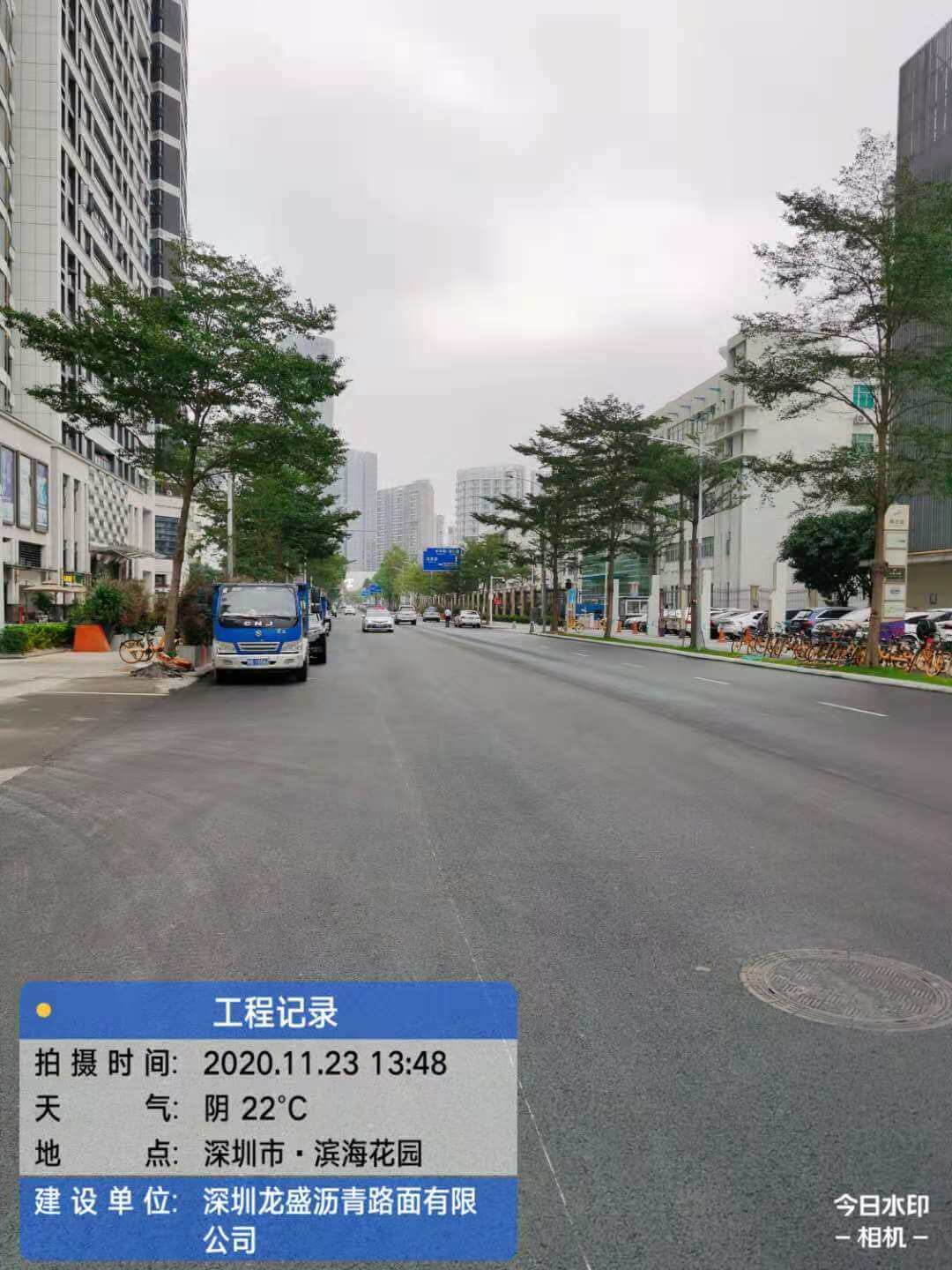 深圳市沥青施工-滨海花园沥青路面施工工程项目案例